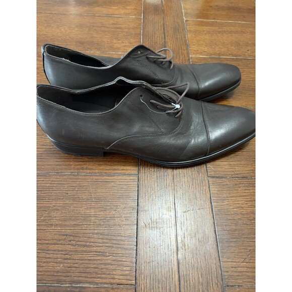 BRUNO MAGLI ‘LUNA’ MENS Brown LEATHER CAP-TOE OXFORD MADE IN ITALY SIZE 13 NWOT